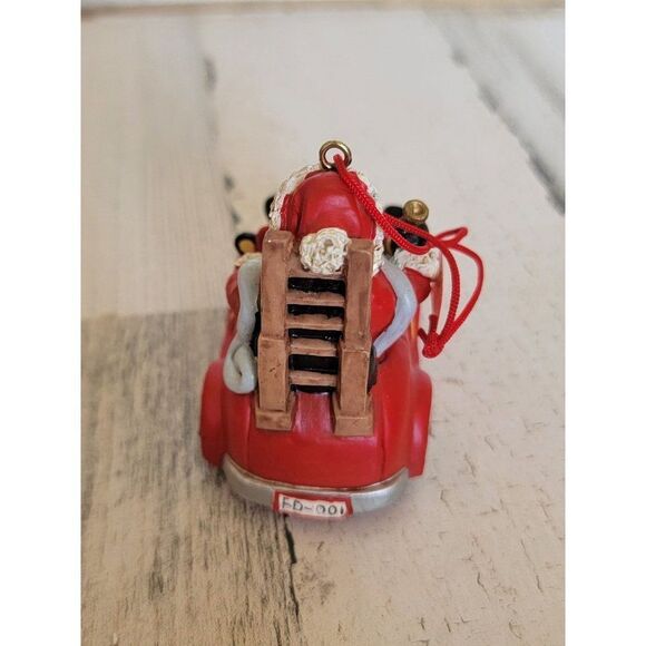 Firefighter truck car hose ladder ornament Xmas - Picture 4 of 7